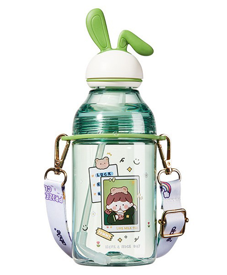 YAMAMA Kawai Design Water Bottle Green - 400 ml-image-12