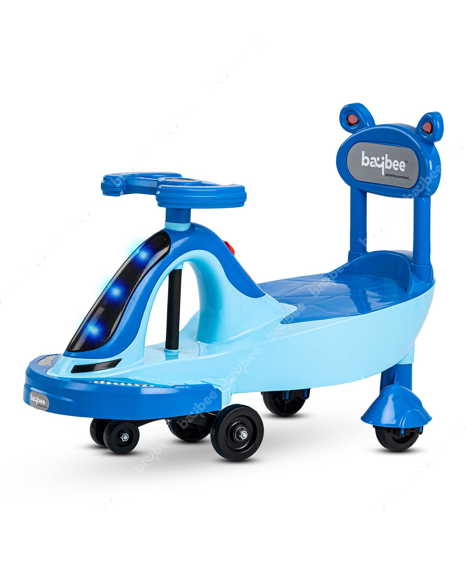 Baybee Magic Swing Cars Push Ride on Car for Kids with LED Light PP Wheels & Music - Blue-image-14