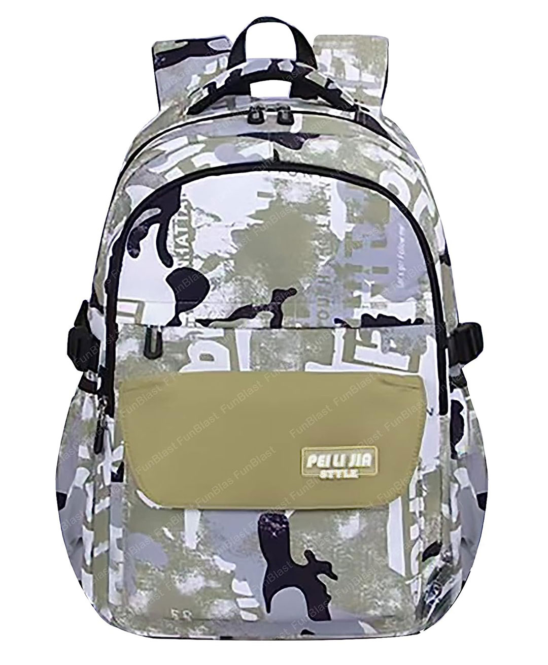 FunBlast Multipurpose Large Capacity School Bag Light Brown - Height 46 cm-image-12