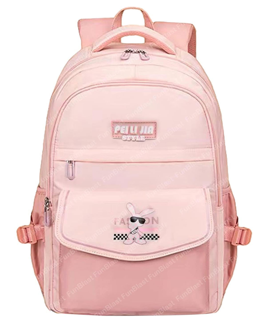 FunBlast Large Capacity Backpack for School and College Students Pink - Height 46 cm-image-9