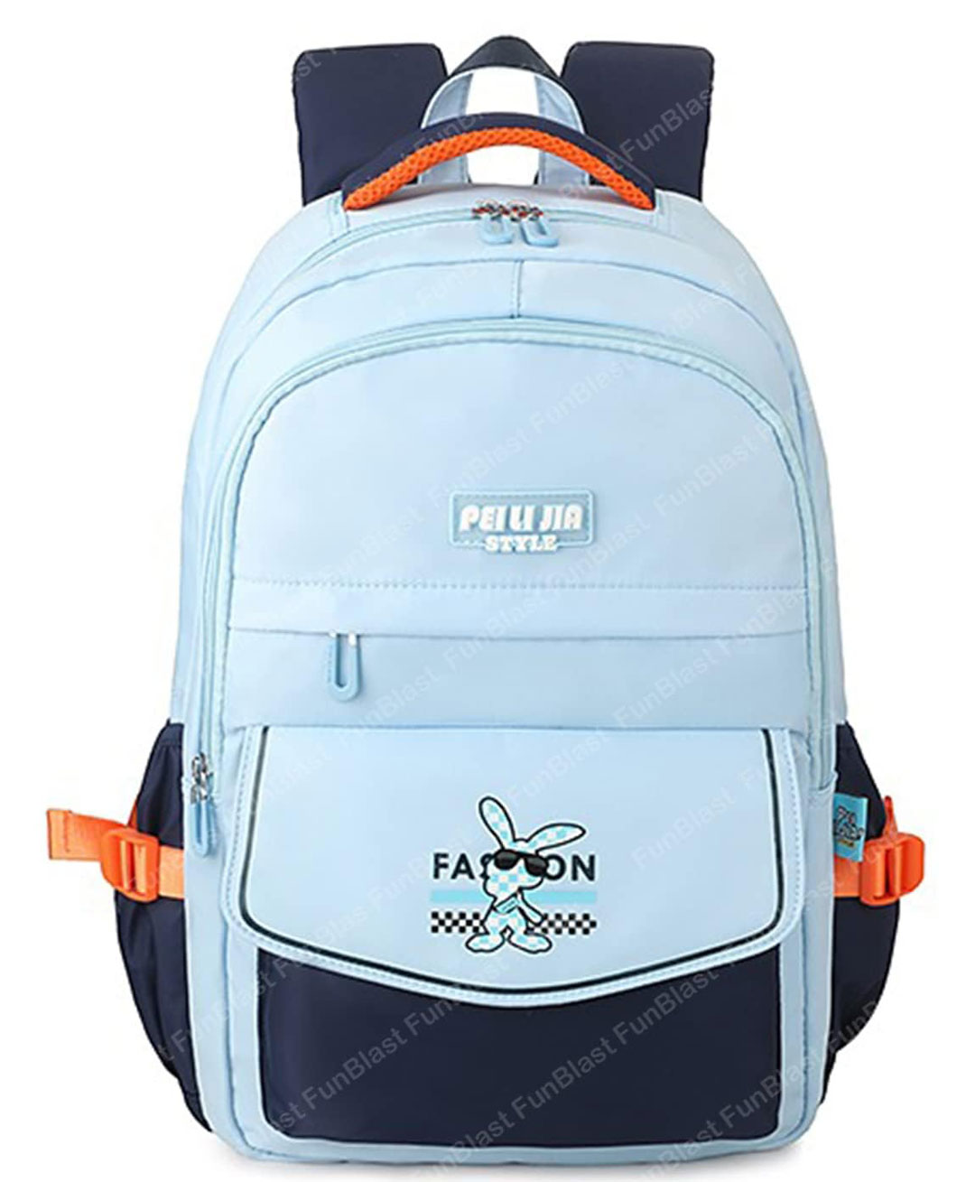 FunBlast Large Capacity Backpack for School and College Students Blue - Height 46 cm-image-8