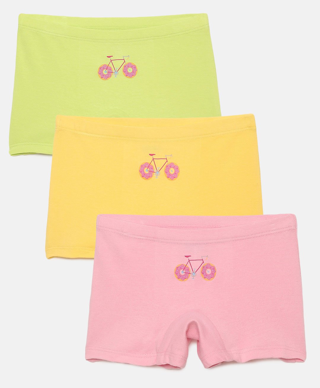 Mackly Pack Of 3 Donut Cycle Printed Boxer Briefs - Green Yellow Pink-picture-32