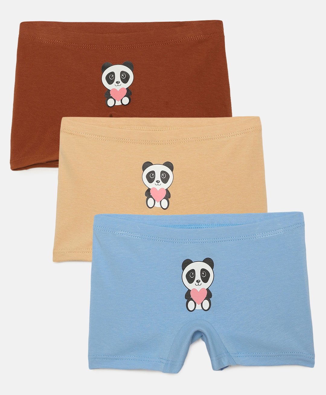 Mackly Pack Of 3 Panda Printed Boxer Briefs - Brown/ Beige/ Blue-picture-26