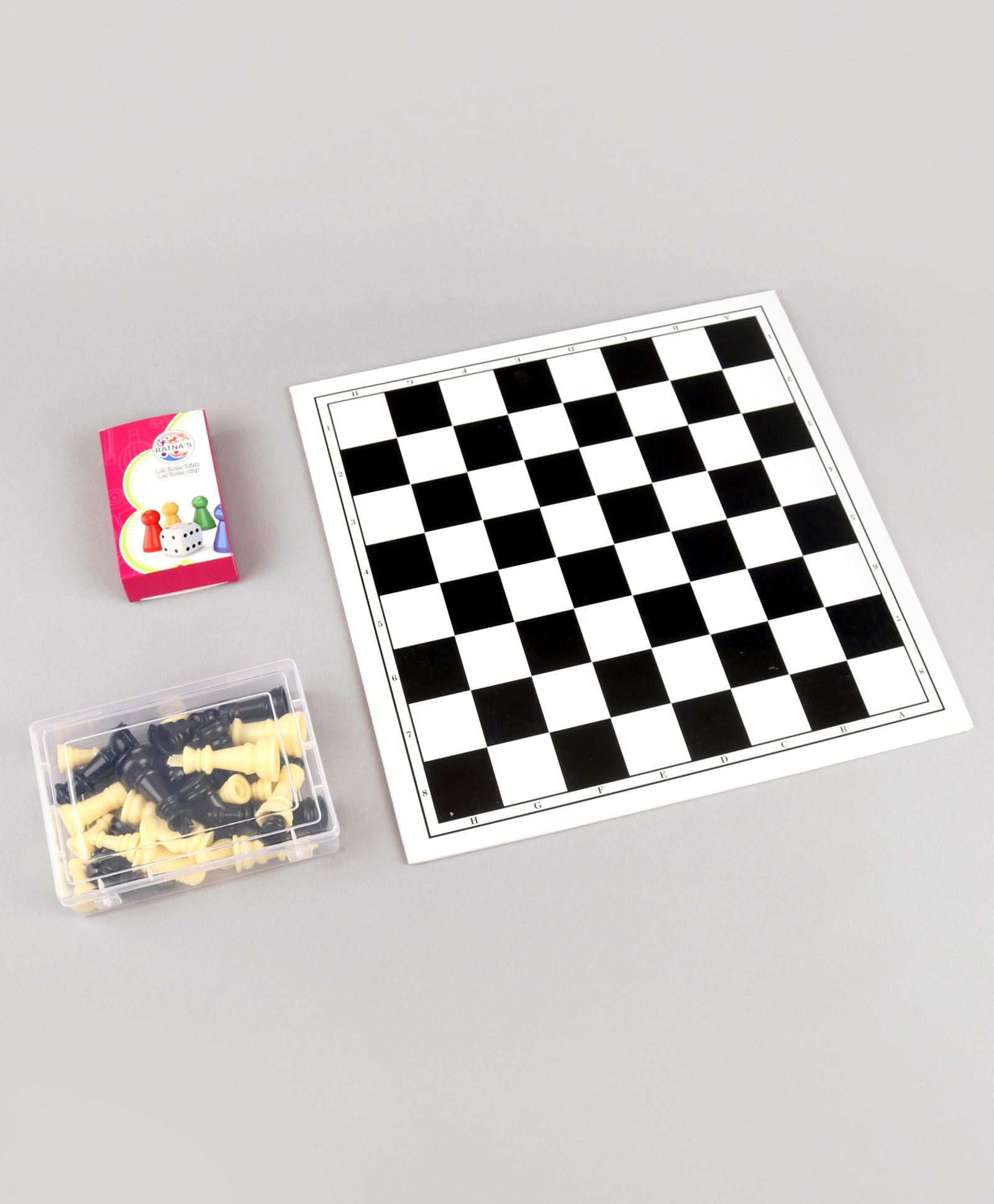 Ratnas PVC Kids Chess & Ludo - Multicolour