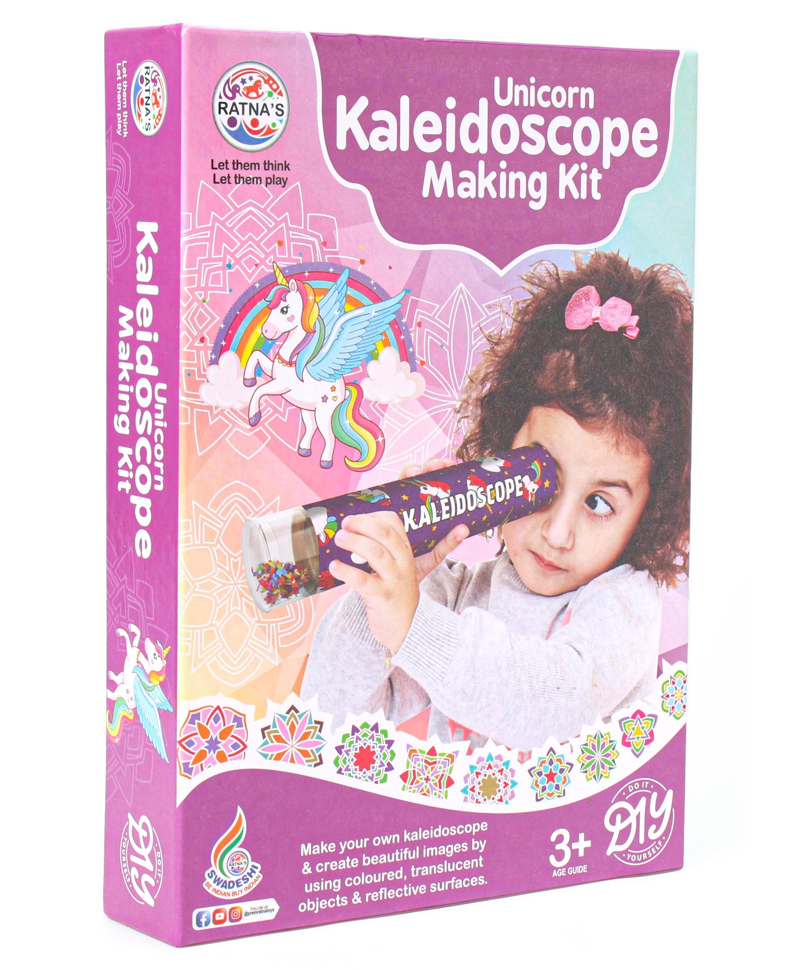 Ratnas Unicorn Kaleidoscope Making Kit - Multicolor-image-44