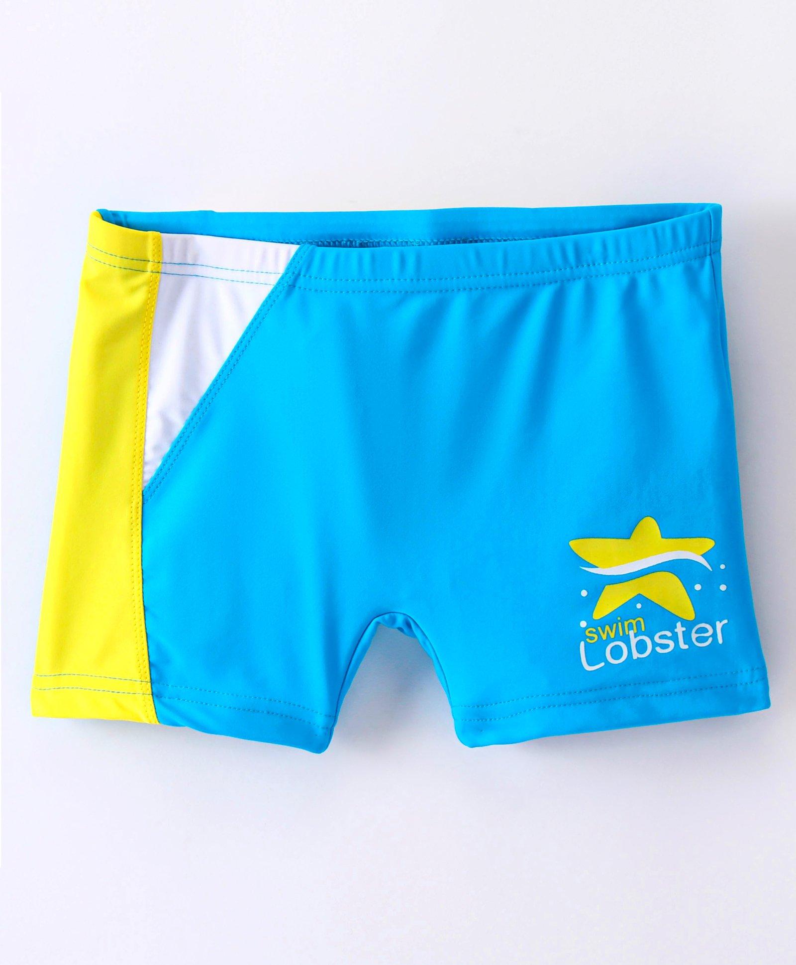 Lobster Swimming Trunk Logo Print - Blue-picture-24