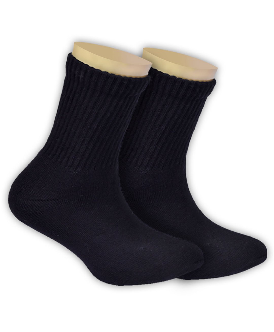 Footprints Pack Of 2 Anti-Odour & Organic Cotton Bamboo School Sports Socks - Black-picture-23