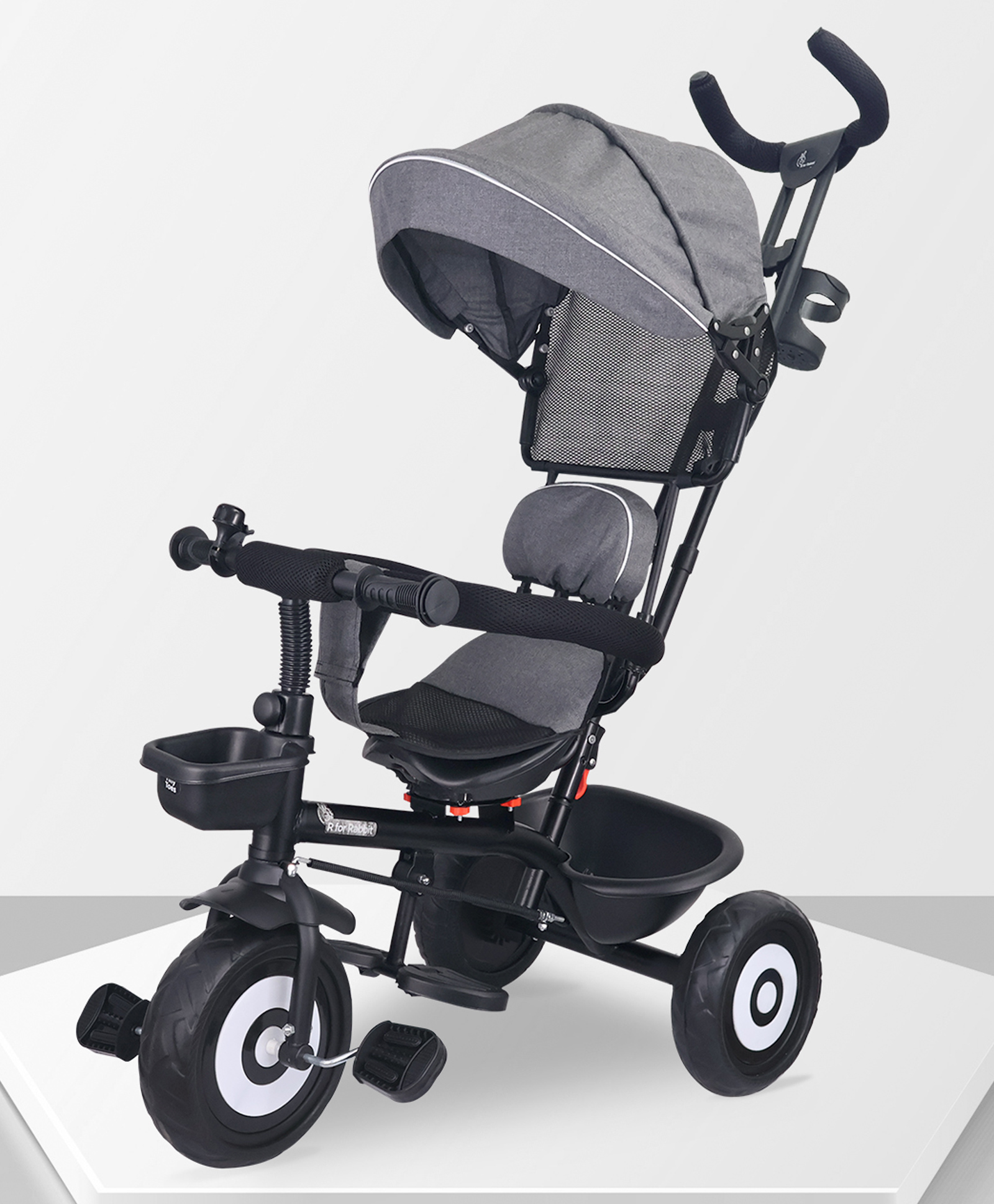 R for Rabbit Tiny Toes T40 Ace Tricycle - Grey Black-image-45