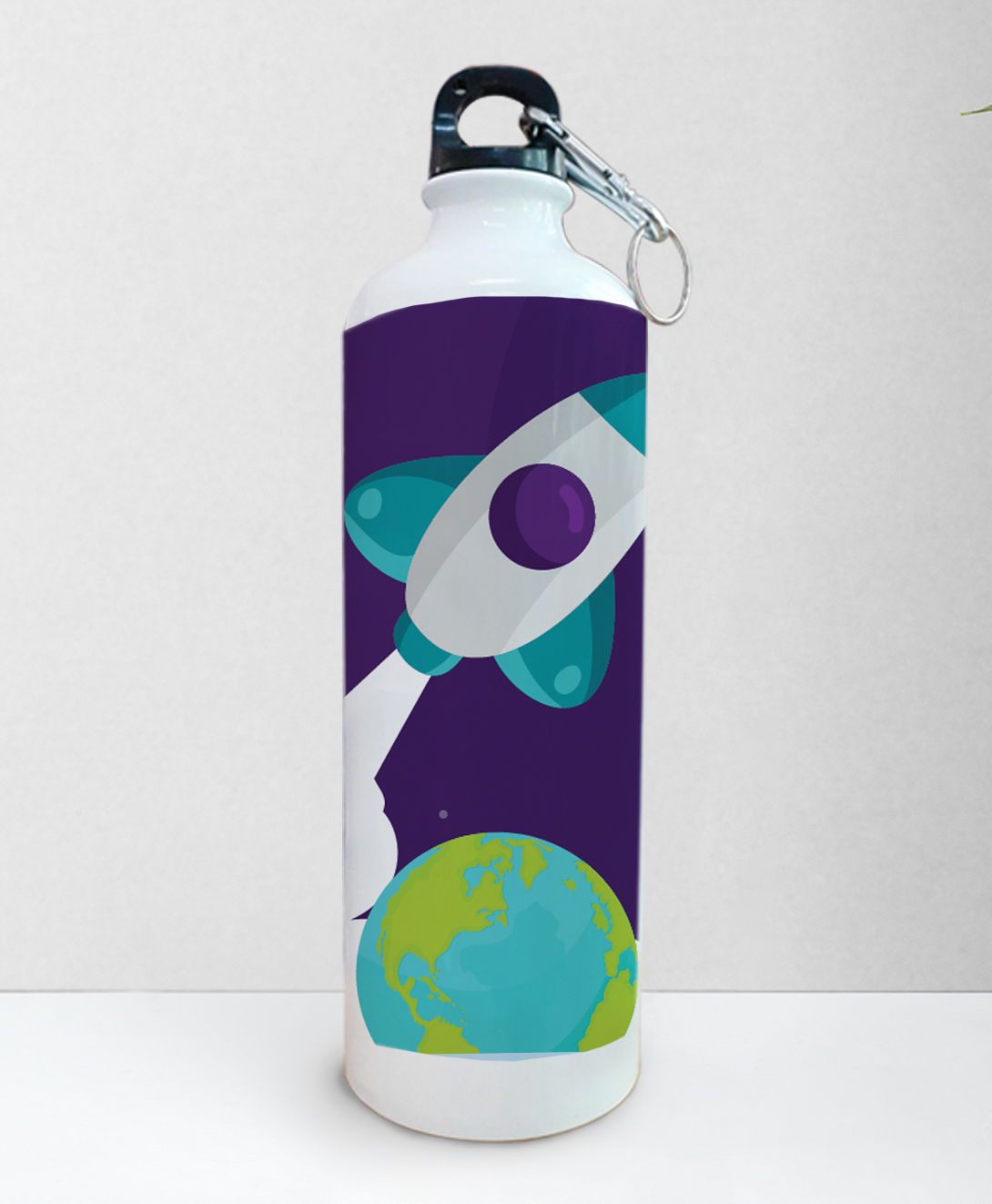 Right Gifting Digital Printed Aluminium Sipper Water Bottle With Metal Locking System Dark Blue- 750 Ml-image-30