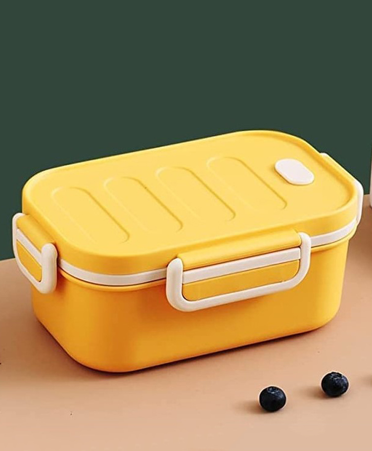 Yamama Double Layer Lunch Box - Yellow-image-9