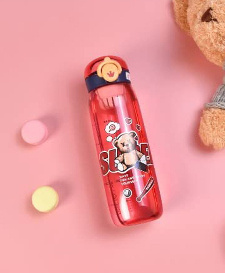 AKN TOYS  Water Bottle with Sipper Red - 600 ml-picture-18