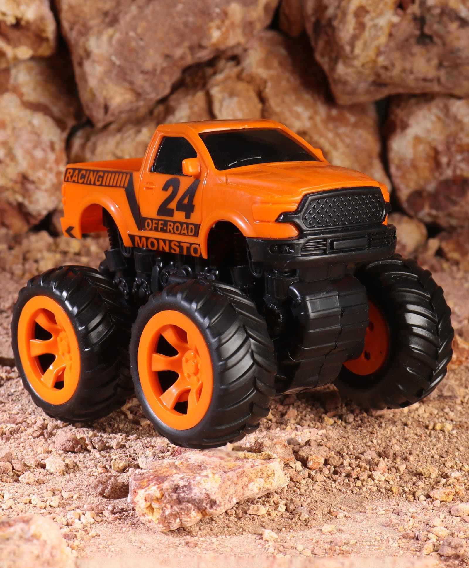 Monsto Friction Monster Truck Toy -Orange-picture-38