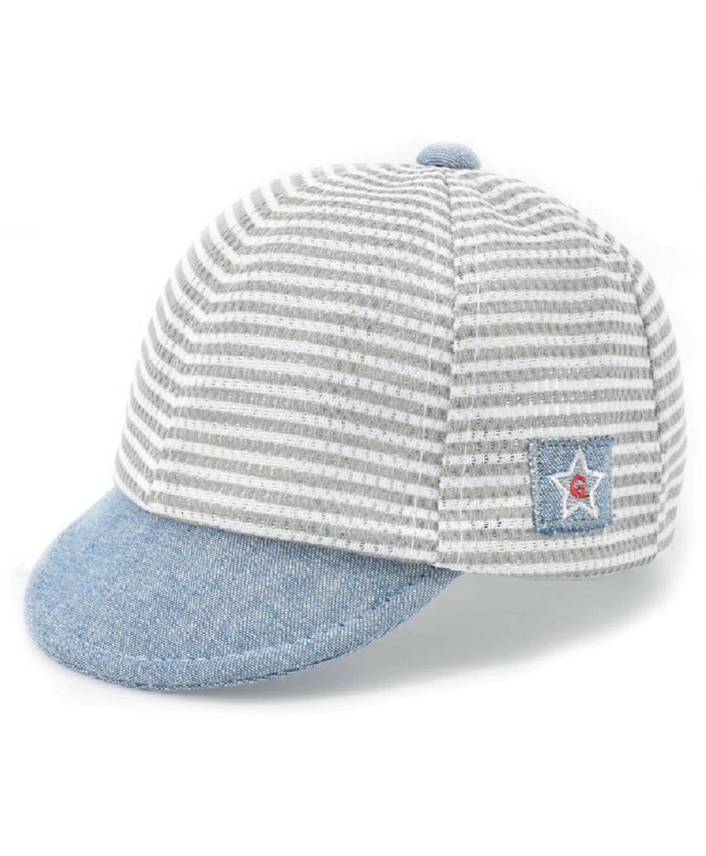Ziory Striped & Star Patched Cap - Blue-picture-24