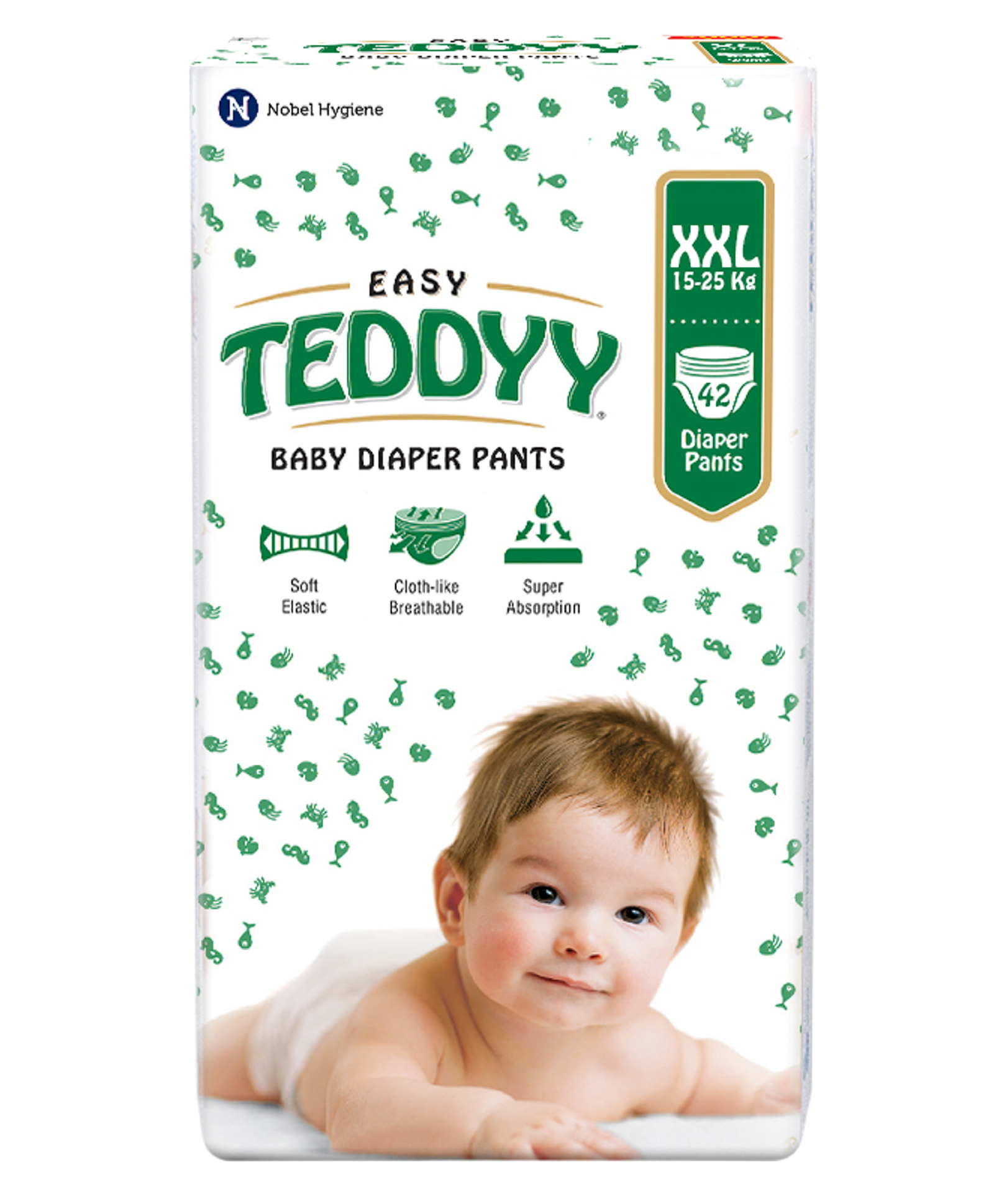 Teddyy Easy Baby Pant Style Diaper Double Extra Large - 42 Pieces-image-38