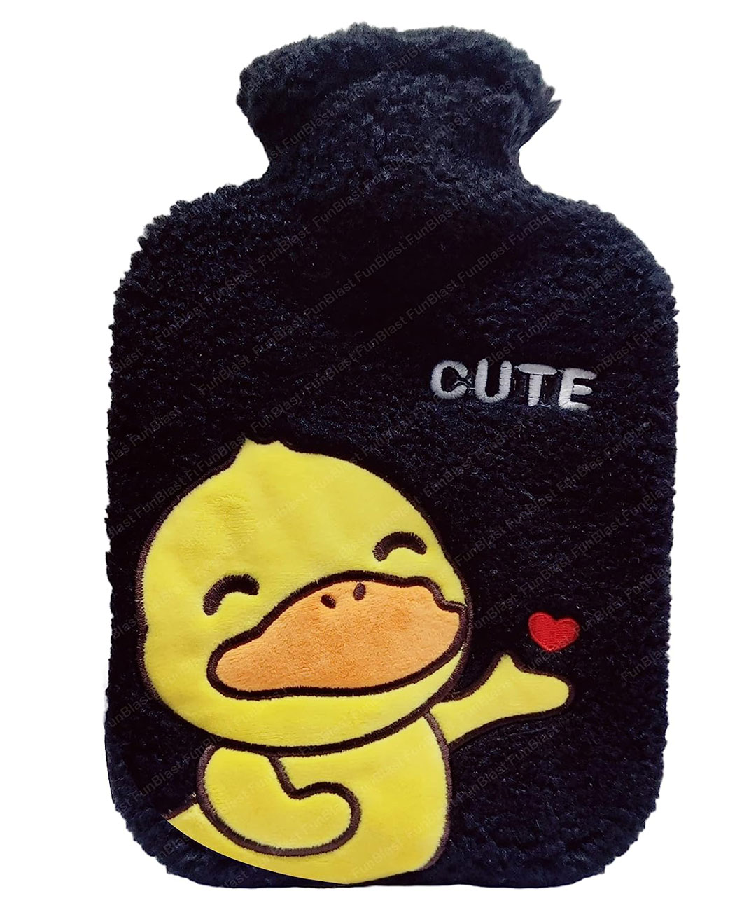 FunBlast Duck themed Hot Water Bag with Soft Cover 1000 ML - Black-picture-7