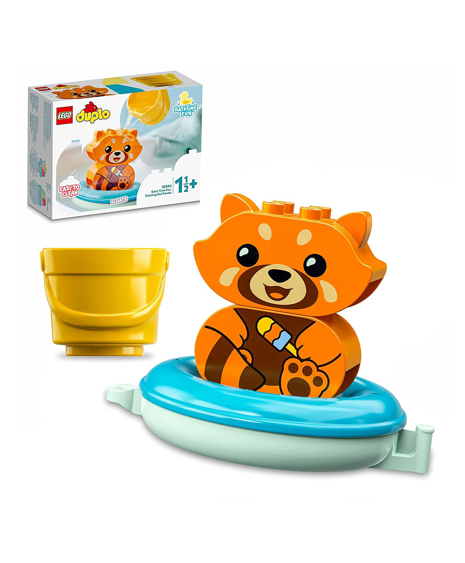 LEGO DUPLO My First Bath Time Fun Floating Red Panda Building Toy 5 Pieces - 10964-image-10