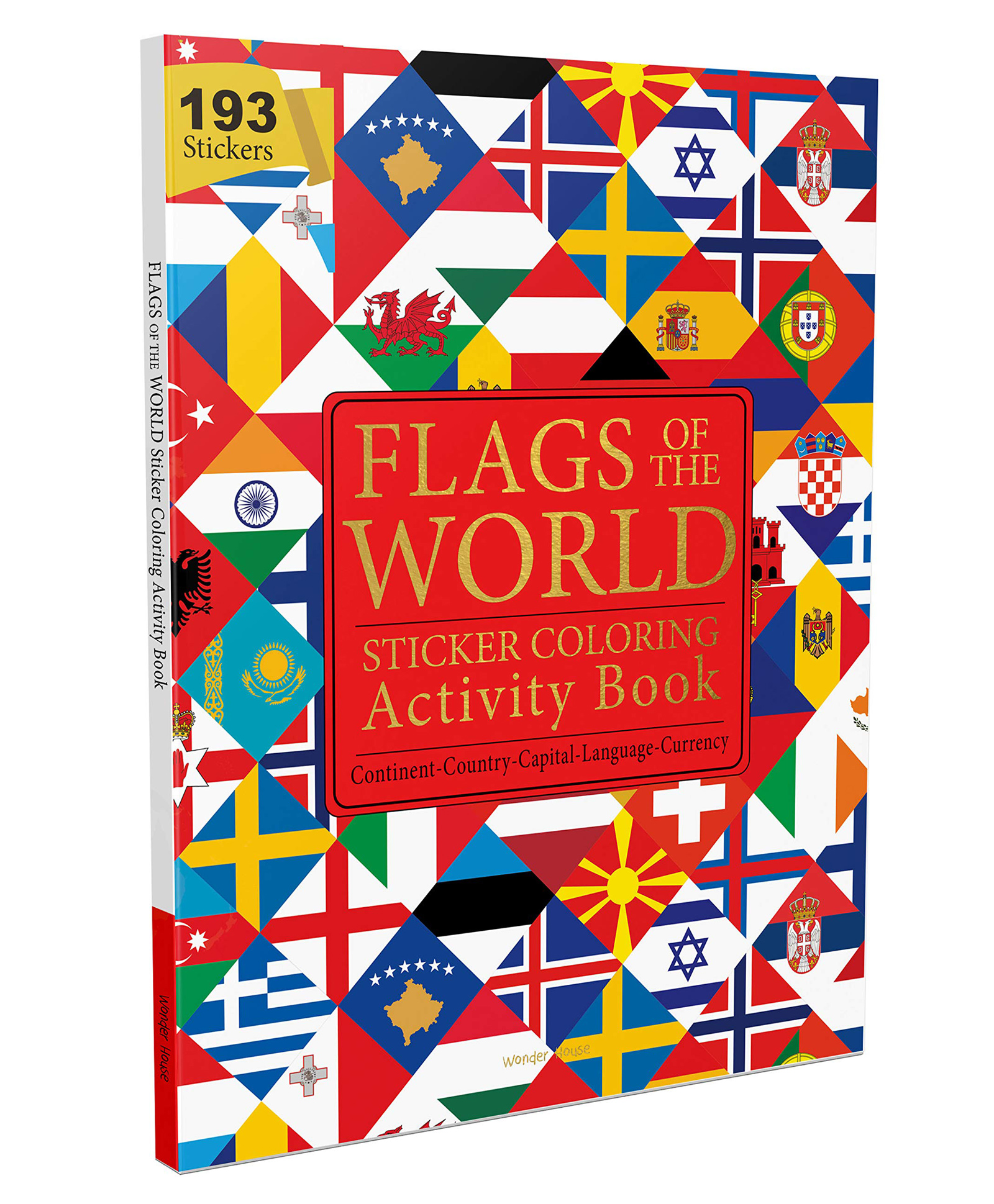 Flags of the World Sticker Coloring Activity Book - English-image-35