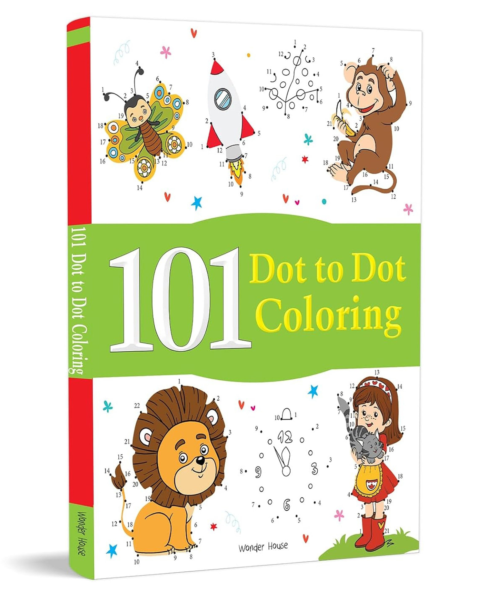 101 Dot to Dot Coloring - English