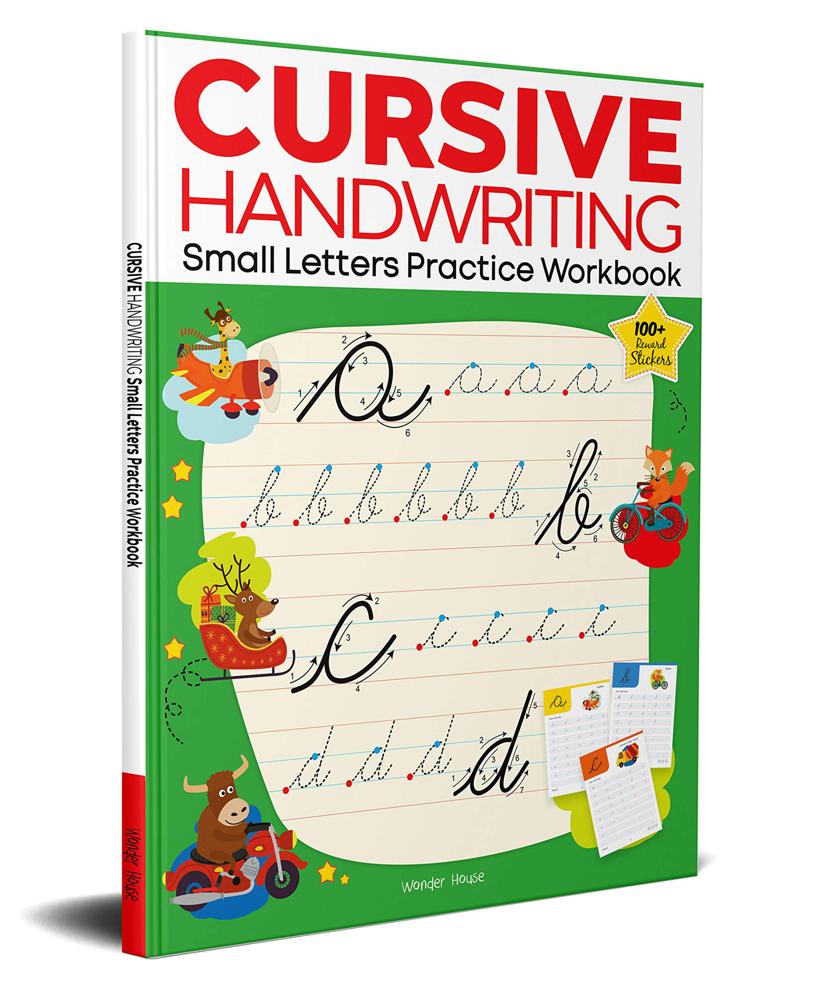 wonder house books Cursive Handwriting Small Letters Practice Workbook - English-picture-28