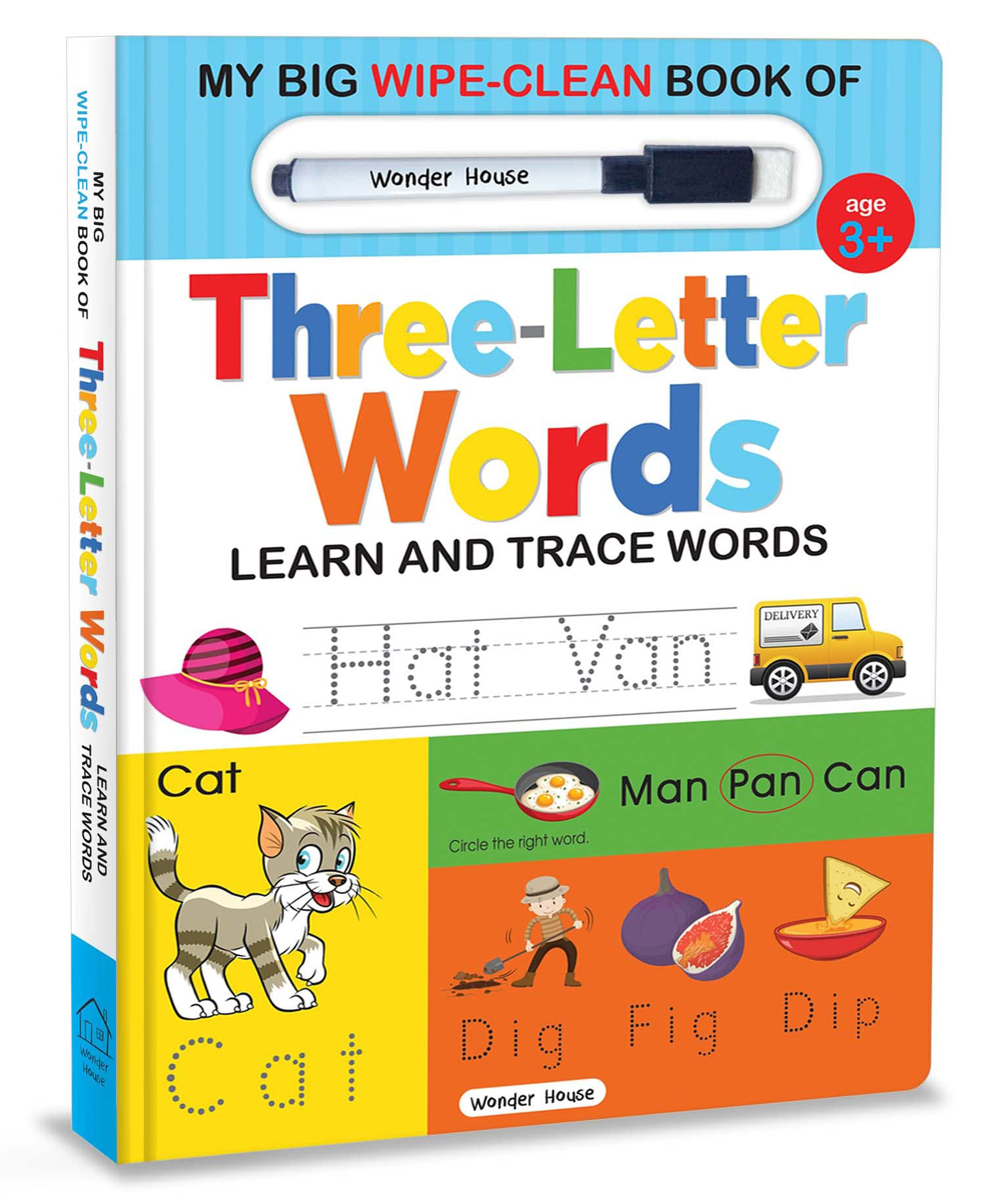 My Big Wipe And Clean Book of Three Letter Words for Kids  Learn And Trace Words - English (Pen color may vary)-image-7