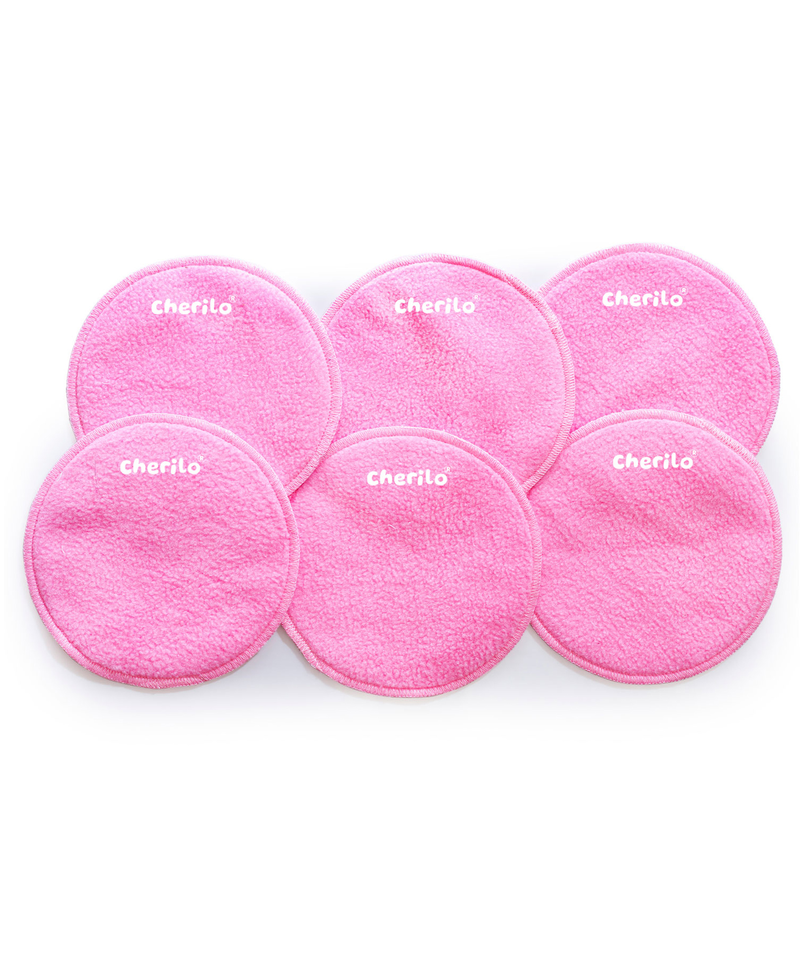 Cherilo Maternity Breast Pads with 3 Layer Protection Pack of 6 - Pink-image-27
