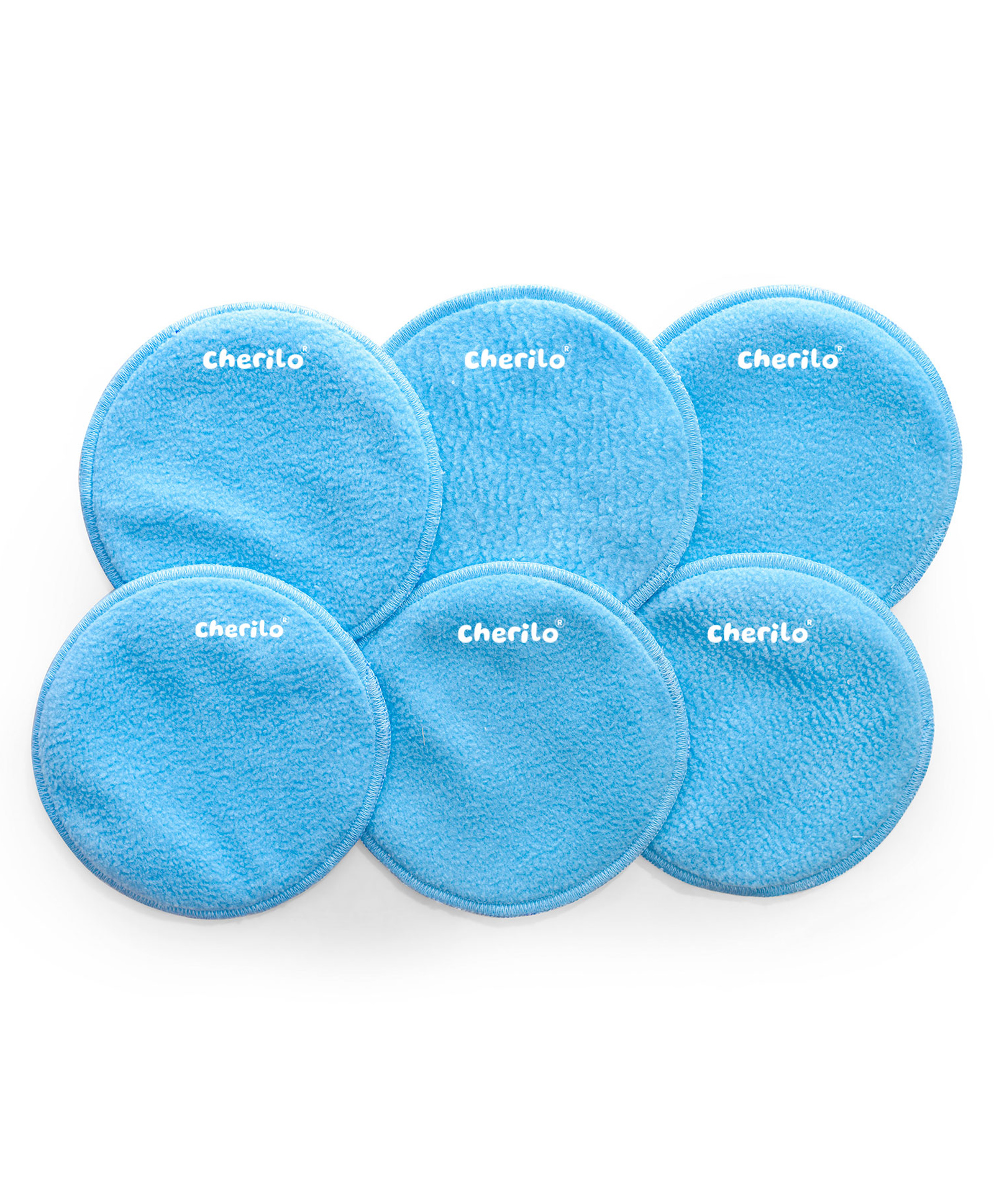 Cherilo Maternity Breast Pads with 3 Layer Protection Pack of 6 - Sky Blue-picture-33