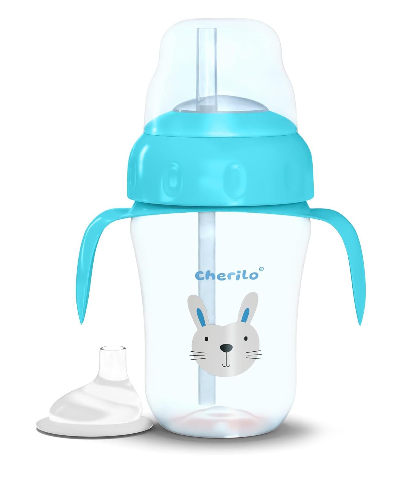 Cherilo Little Bunny Spout Sipper Blue - 210 ml-image-31