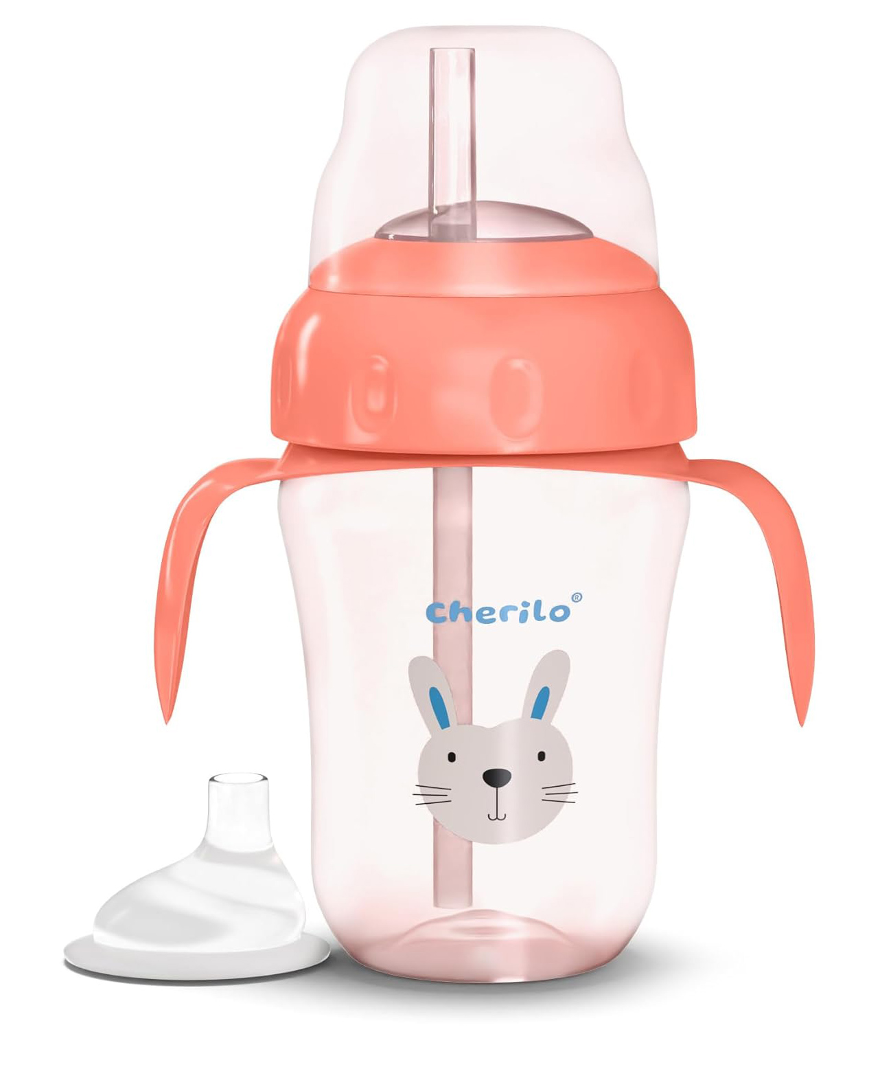 Cherilo Little Bunny Spout Sipper Pink - 210 ml-image-24