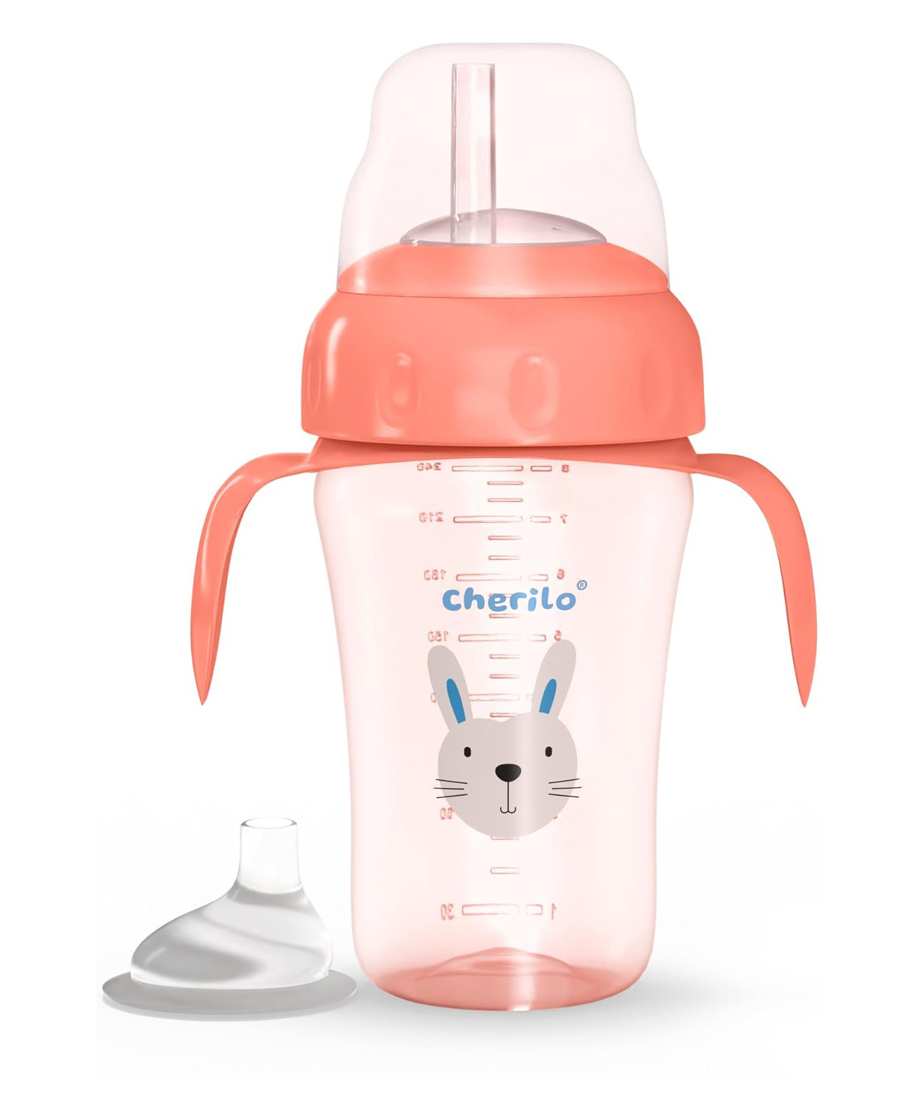 Cherilo Little Bunny Spout Sipper Pink- 300 ml-image-25