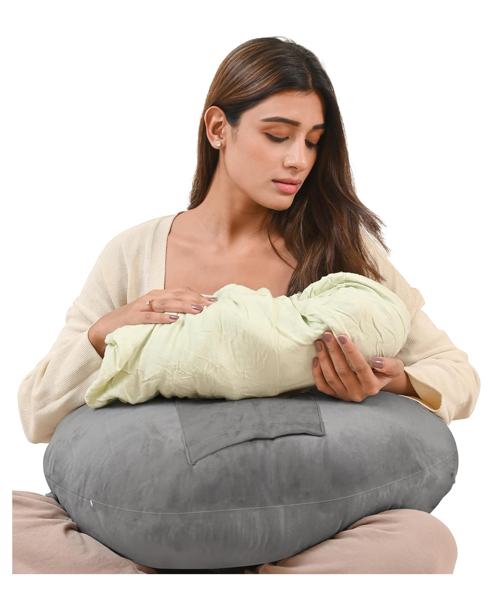 Cherilo Baby Feeding Nursing Pillow - Grey-picture-30