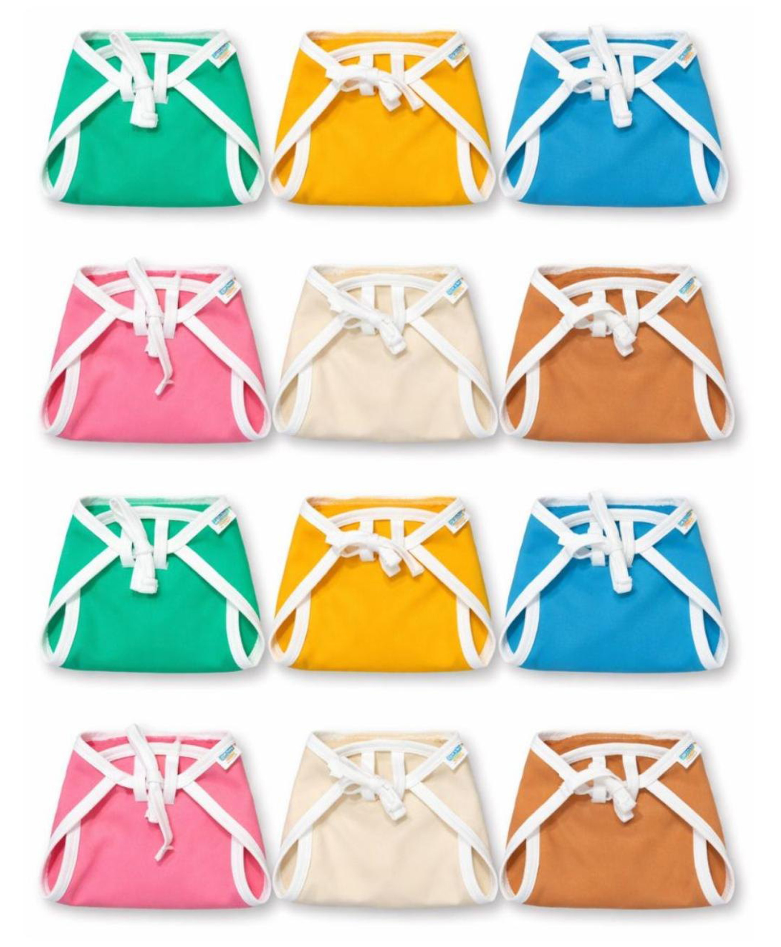 zikku AHC Babys Washable Cotton Nappies Pack of 12 - Multicolor-picture-21