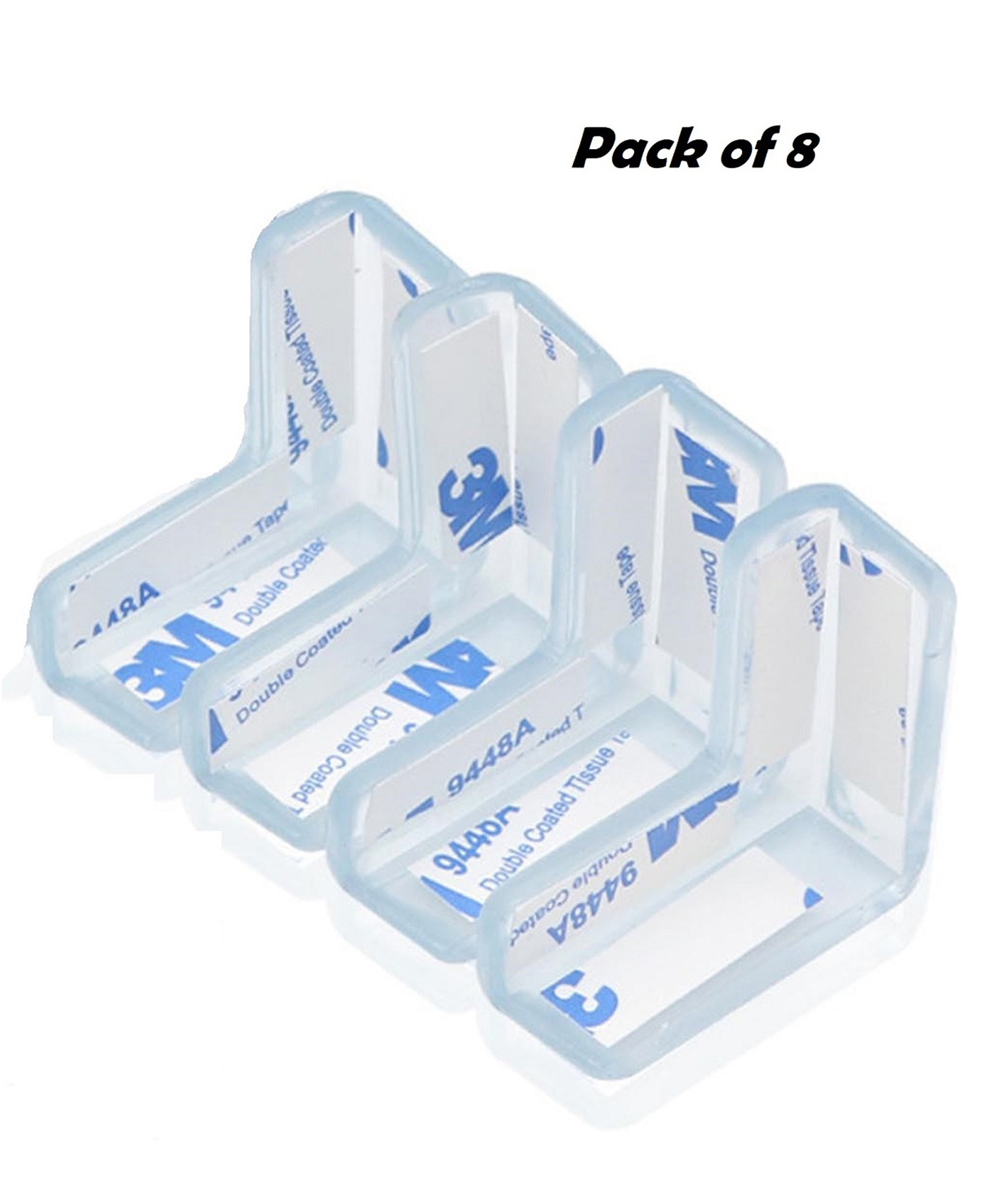 Ortis Transparent Children's Baby Strip Safety Table Bed Corner Gaurd - 8 Pieces-picture-31