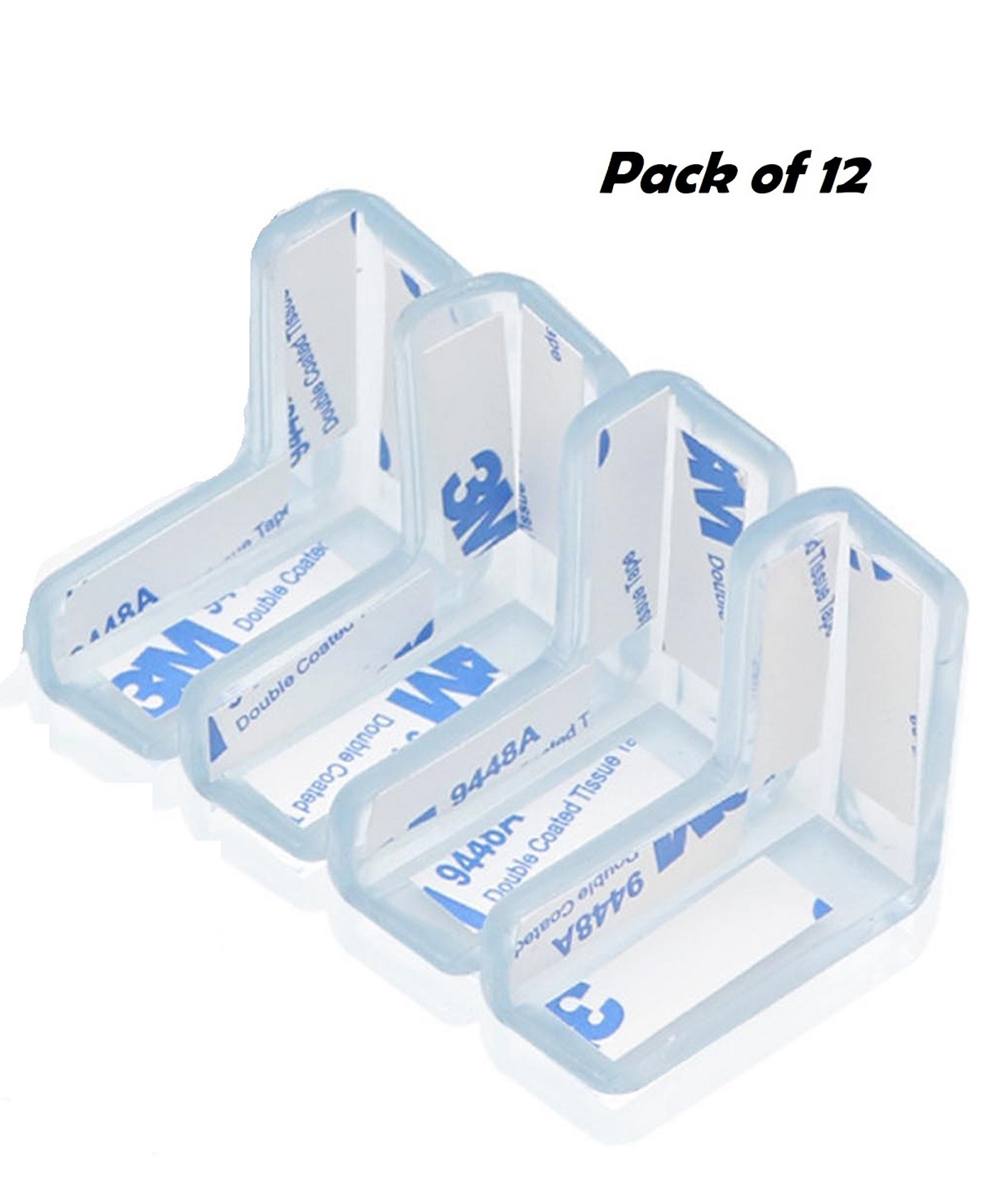 Ortis Transparent Children's Baby Strip Safety Table Bed Corner Gaurd - 12 Pieces-picture-6
