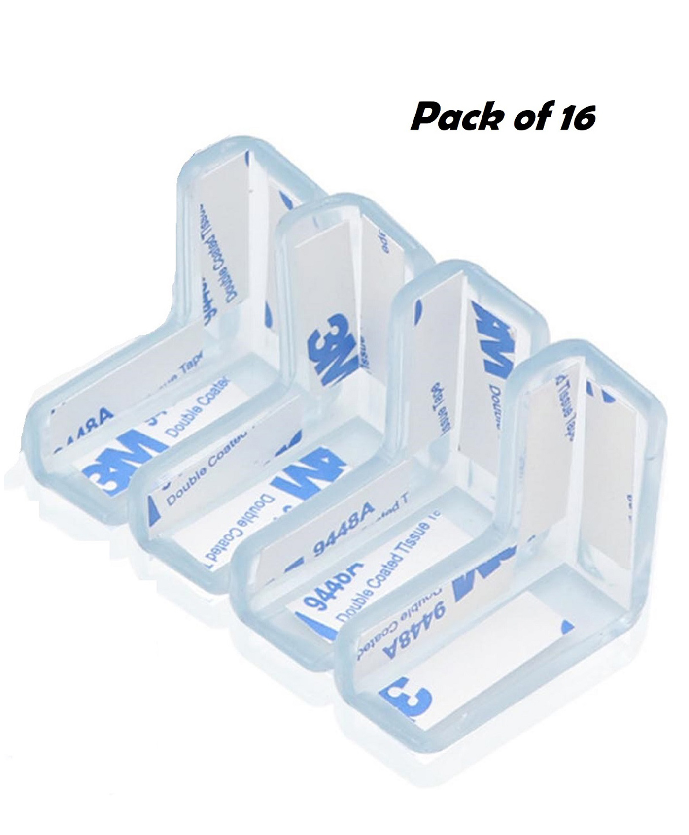 Ortis Transparent Children's Baby Strip Safety Table Bed Corner Gaurd - 16 Pieces-picture-17
