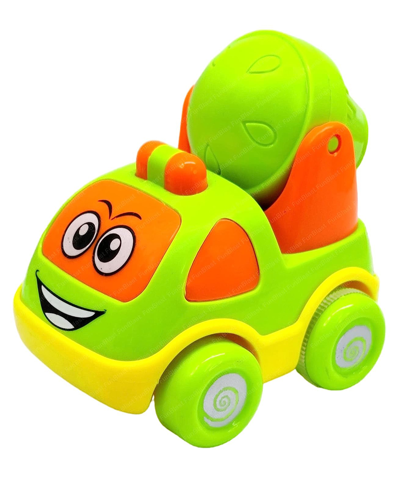 FunBlast Cement Mixer Truck Toy Push and Go Crawling Toy Vehicle - Green-image-40