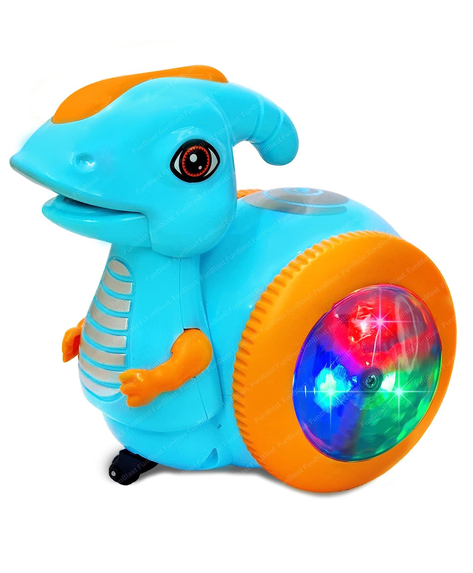 FunBlast Realistic Moving Dinosaur Toy with Sound and Flashing Lights - Blue-image-23