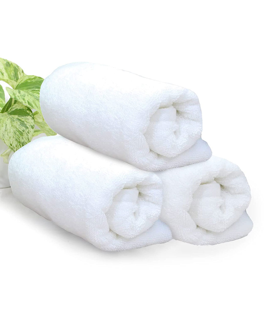 JARS Collections High Absorb 100% Cotton Premium Hand Towel Pack of 3 - White-image-8