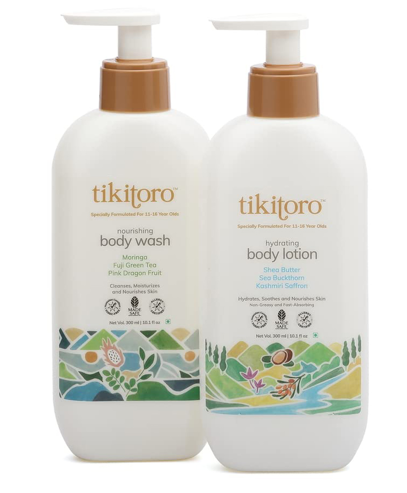 Tikitoro Teens Body Wash & Body Lotion - 300 ml Each-picture-11