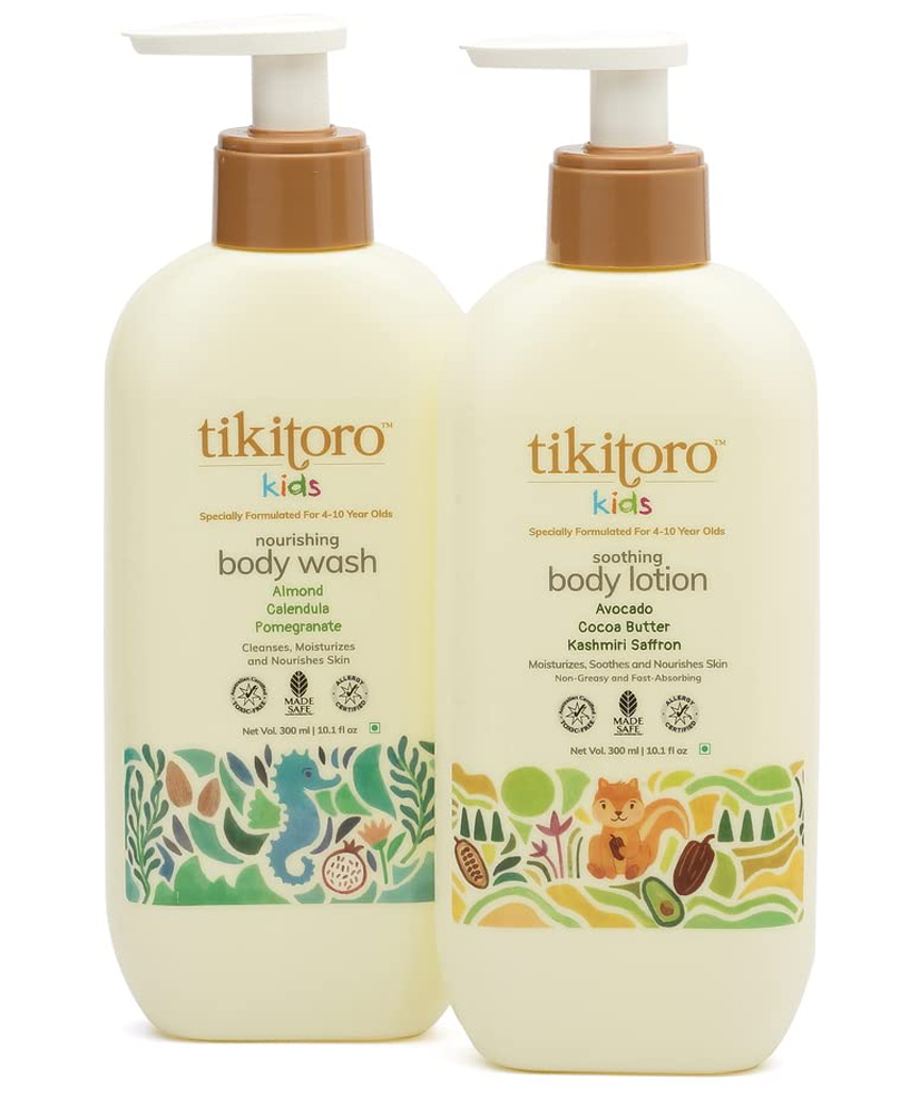 Tikitoro Kids Body Wash & Lotion - 300 ml Each-picture-29