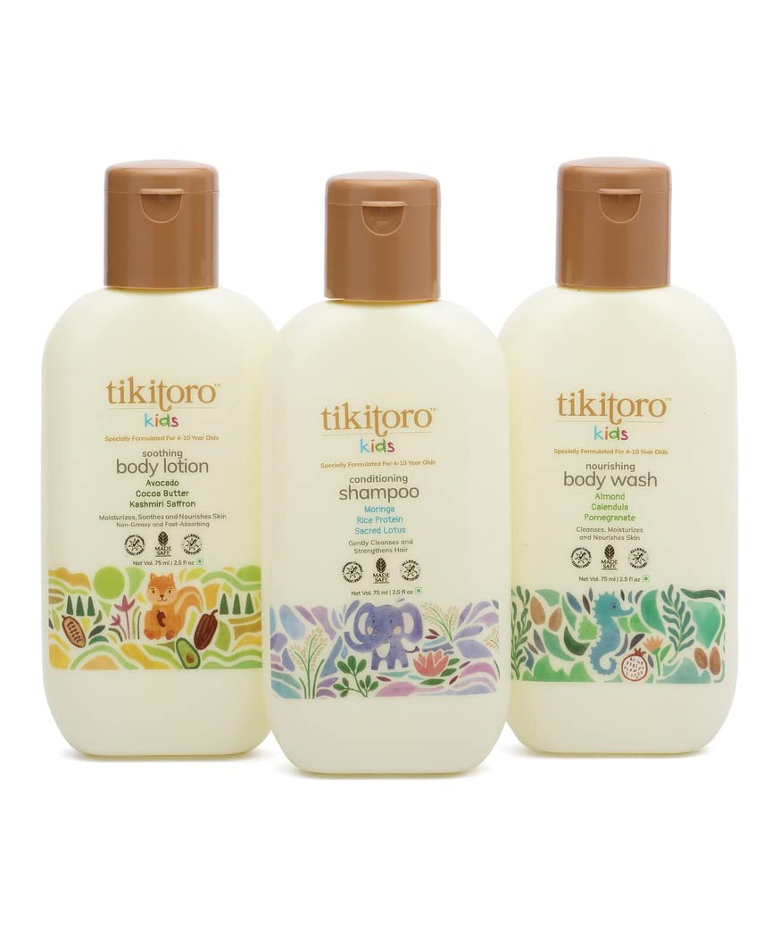 Tikitoro Kids Starter Pack Body Wash Lotion & Shampoo - 75 ml Each-picture-34