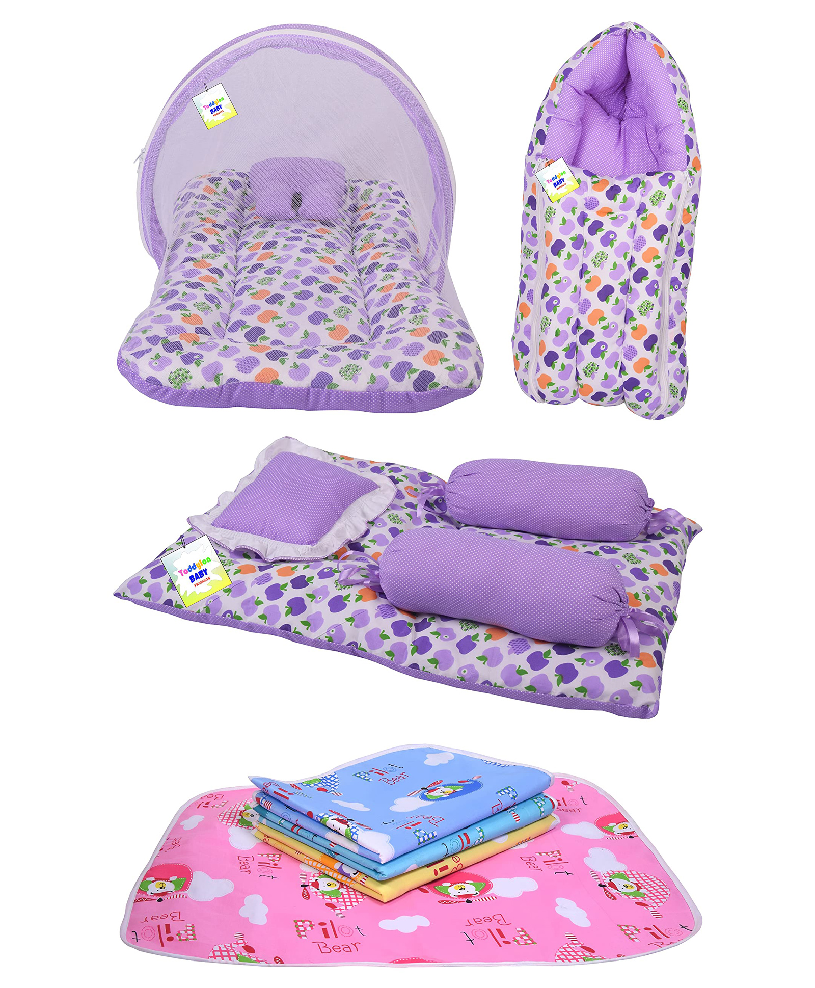 Toddylon Baby Gadda Set - Purple-picture-8
