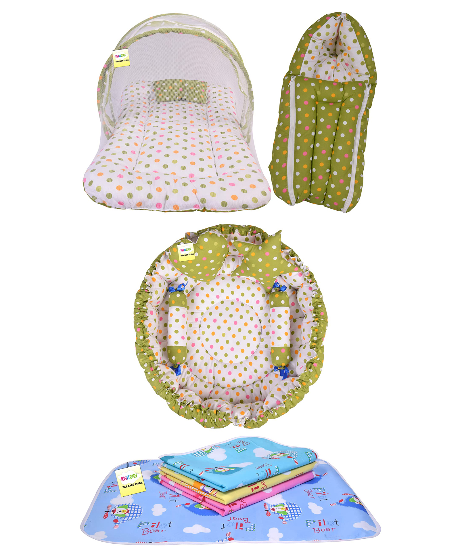 Kwitchy Baby Bedding Set - Green-picture-38