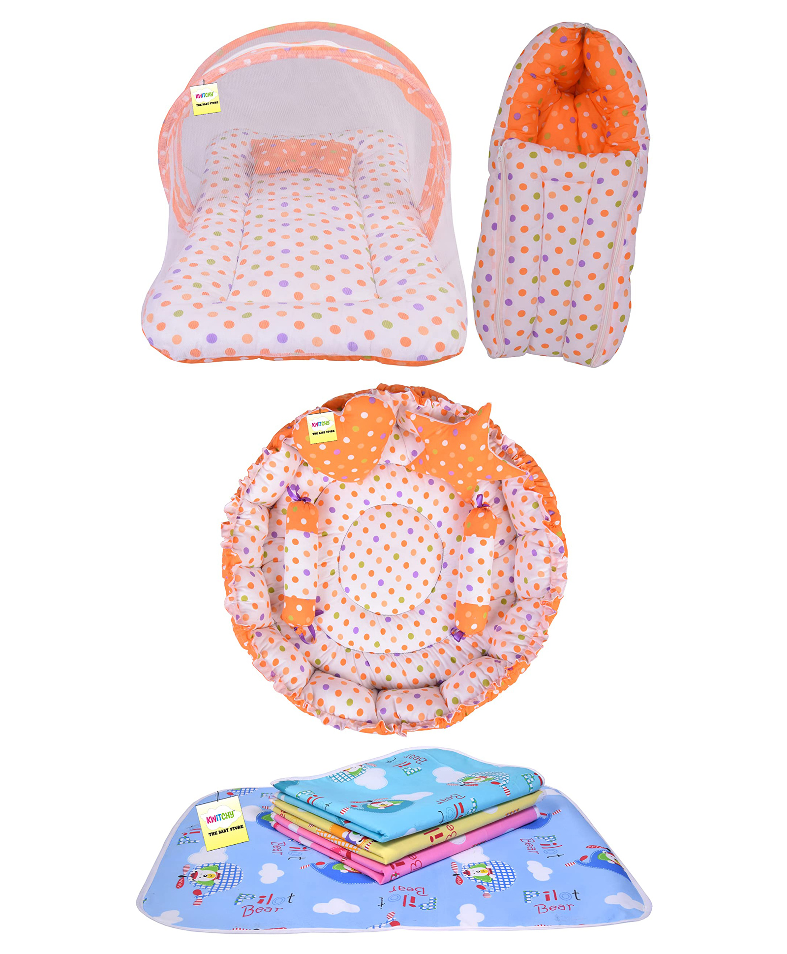 Kwitchy Baby Bedding Set - Orange-image-1