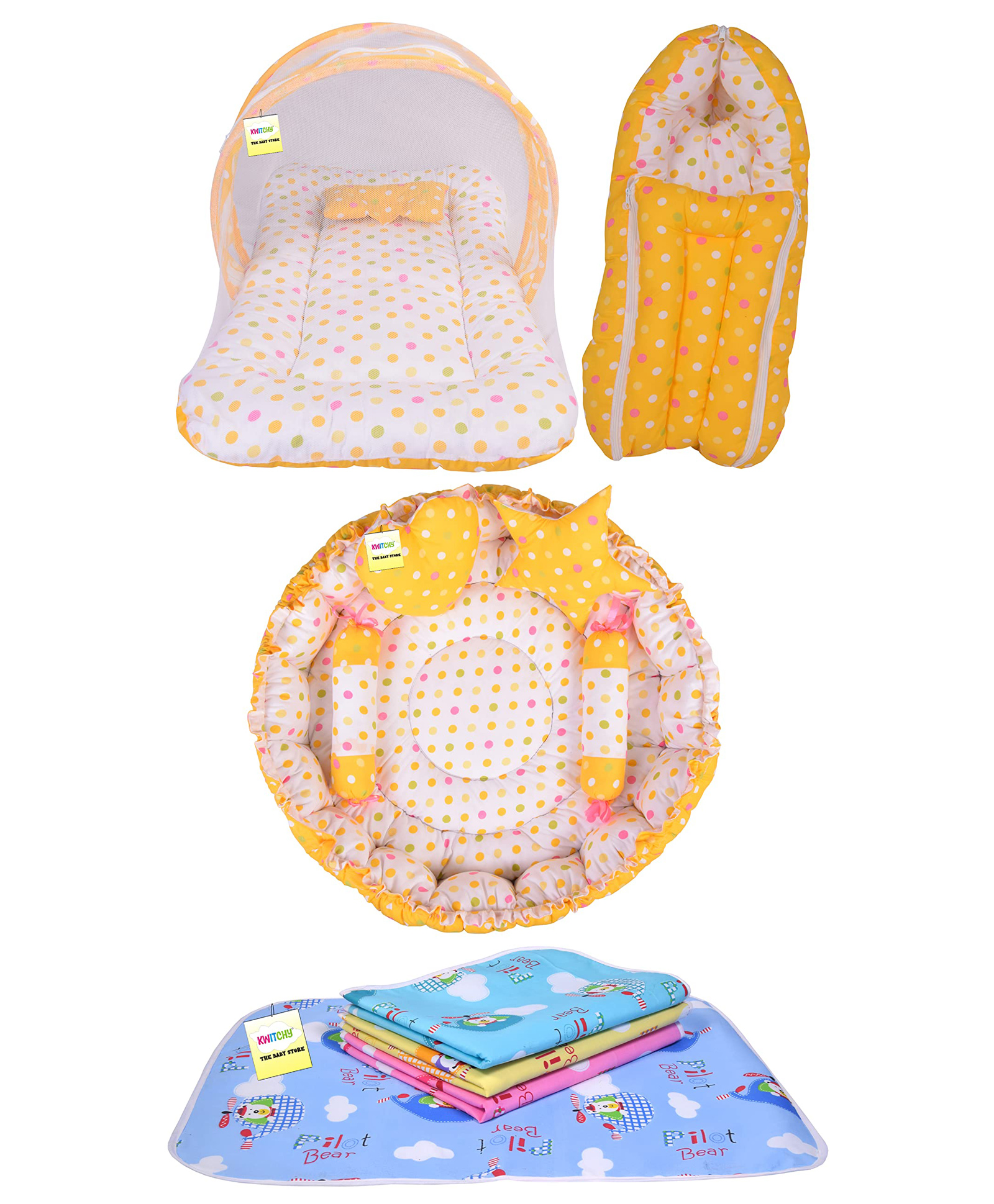 Kwitchy Baby Bedding Set - Yellow-image-2