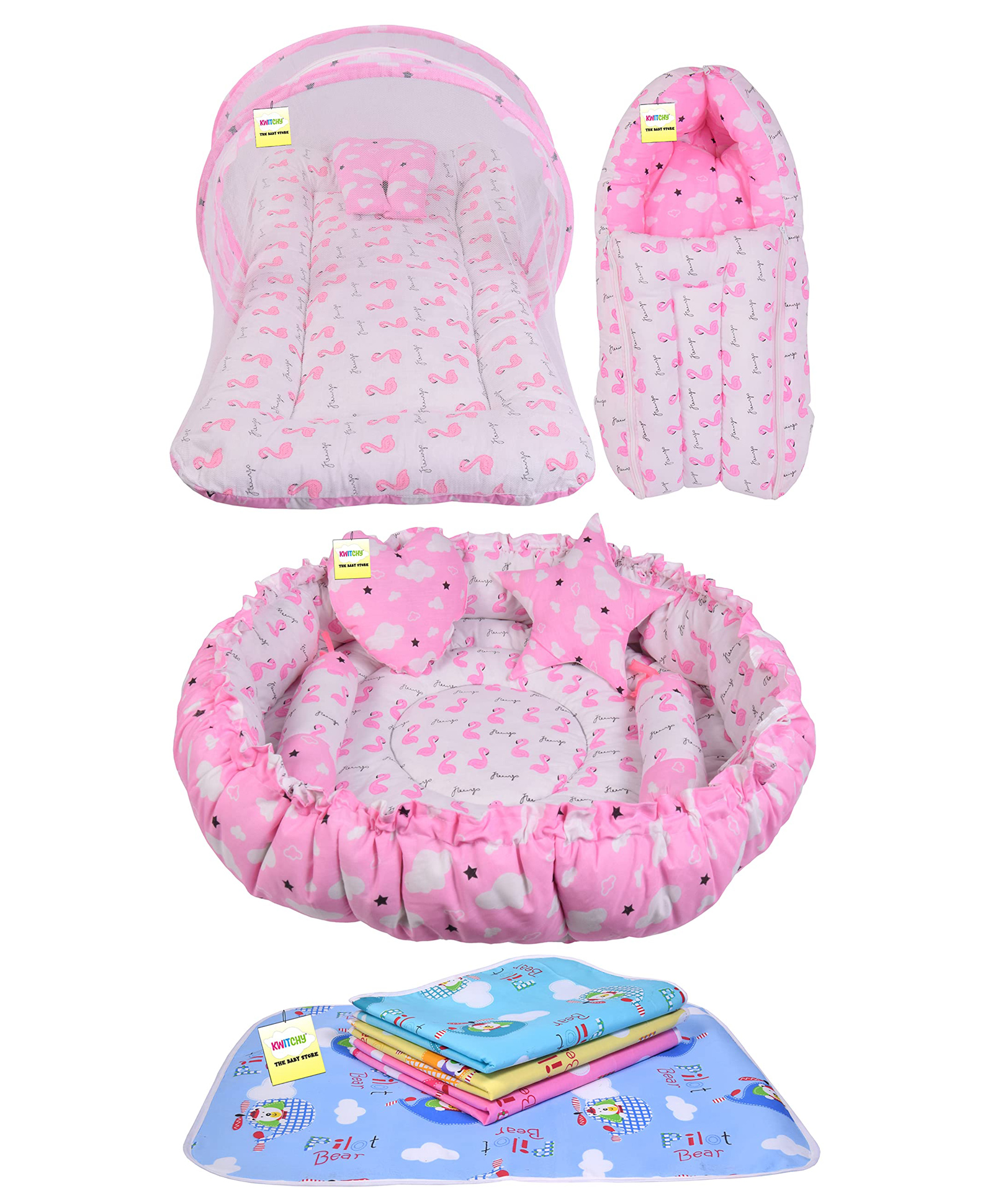 Kwitchy Baby Bedding Set - Pink-picture-44