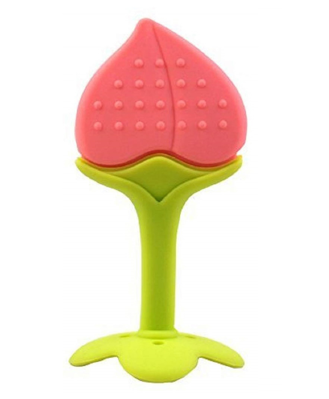 DOMENICO Baby Silicone Teether Peach Shape - Peach-image-7
