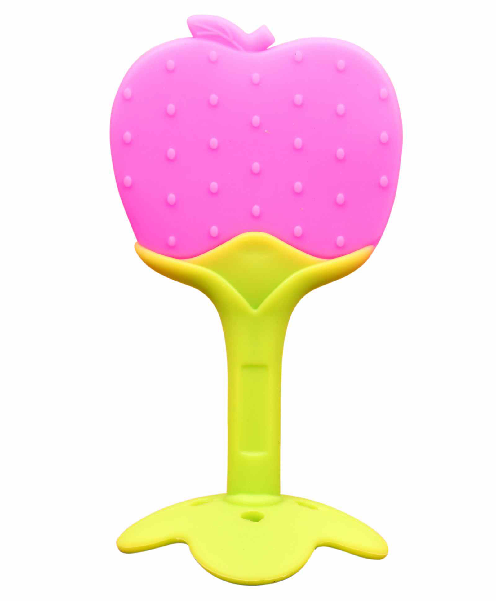 Domenico Baby Silicone Teether Apple Shape - Pink-image-35