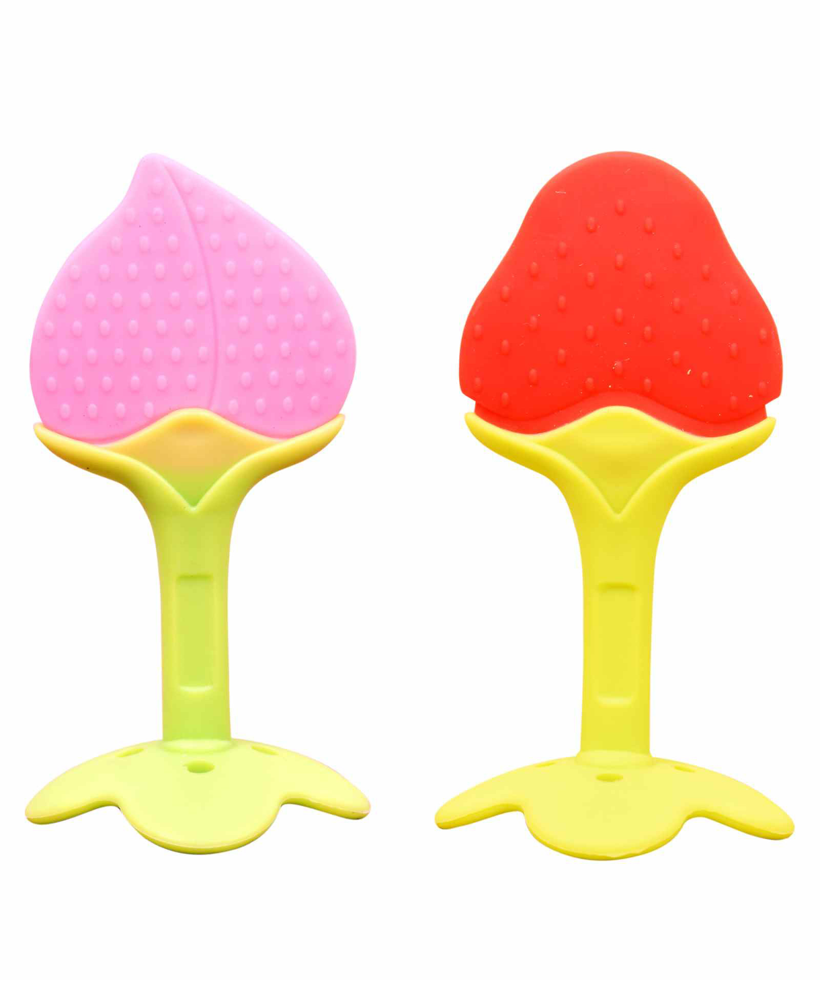 DOMENICO Baby Silicone Teether Peach & Strawberry-image-6