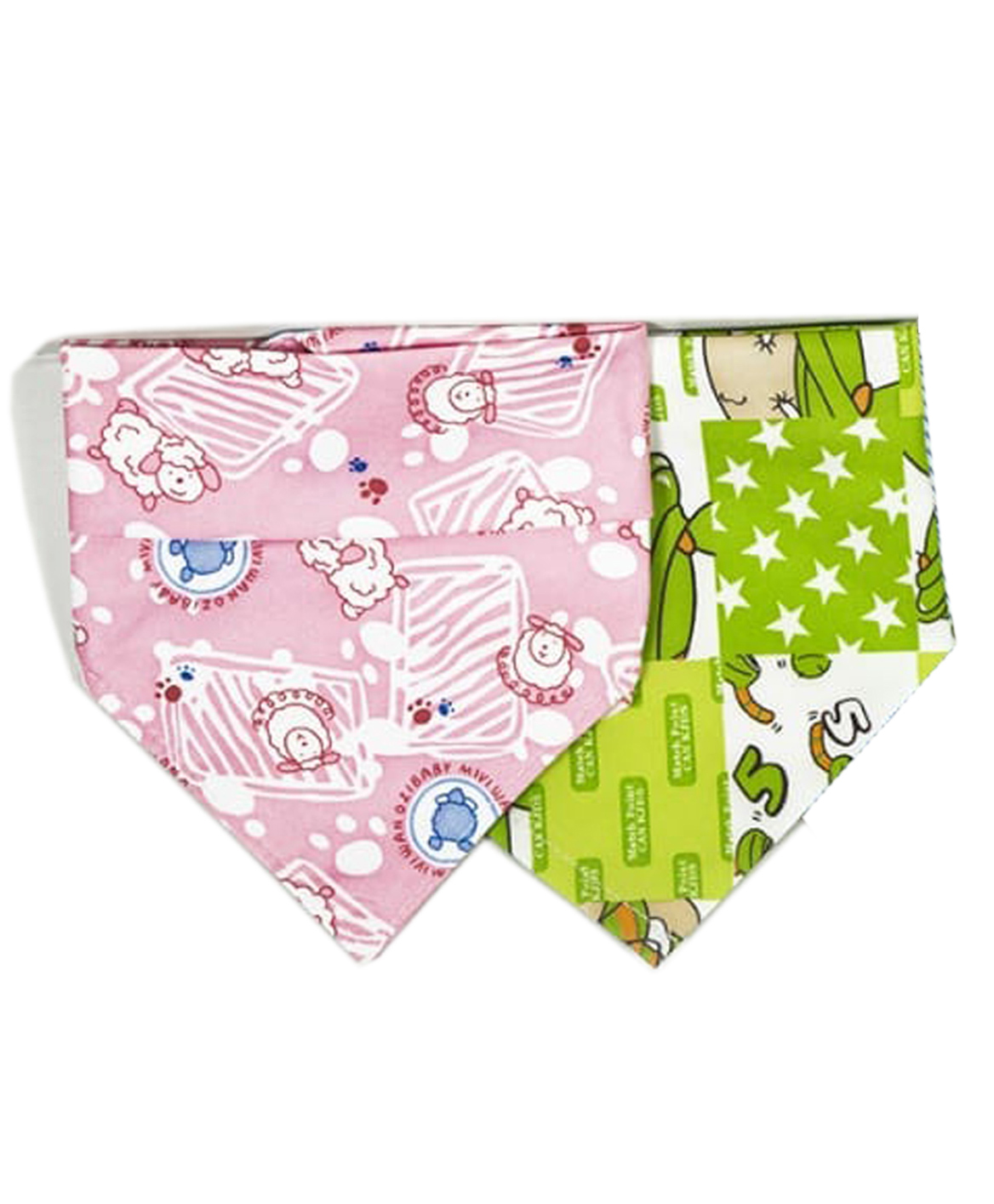 DOMENICO Colorful Bandana Drool Bibs 100% Cotton Double Layer Adjustable Pack Of 2 (Colours And Designs May Vary)-picture-8