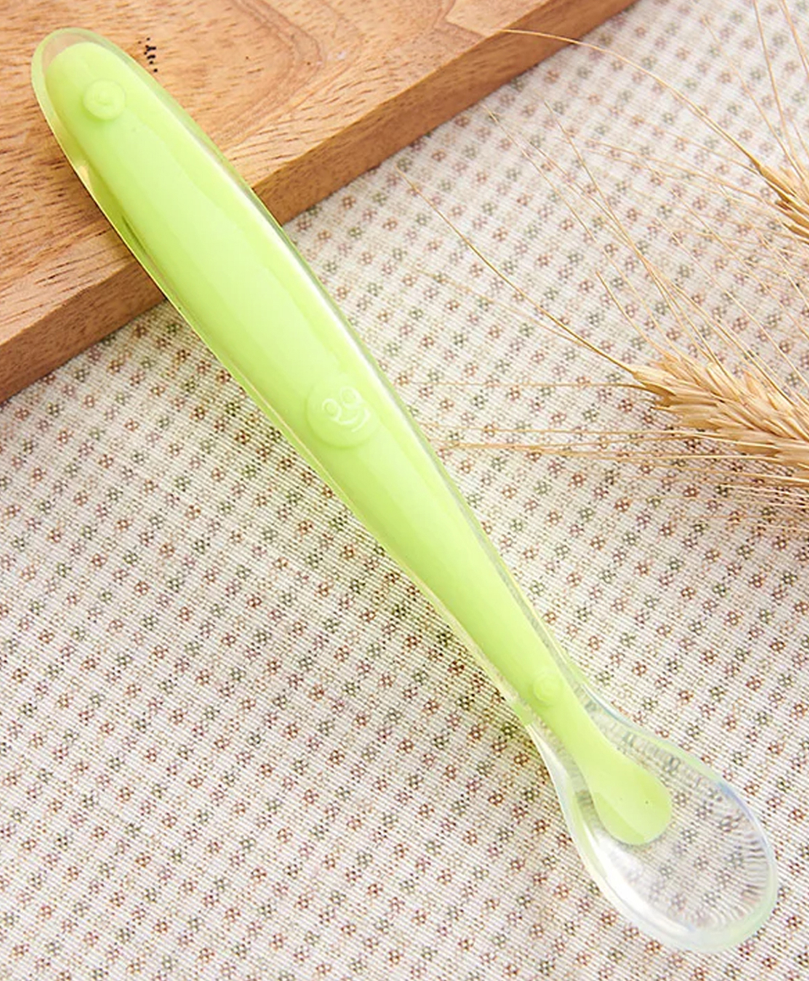 Domenico Baby Love Soft Tip SiliconeGel Spoon - Green-picture-28